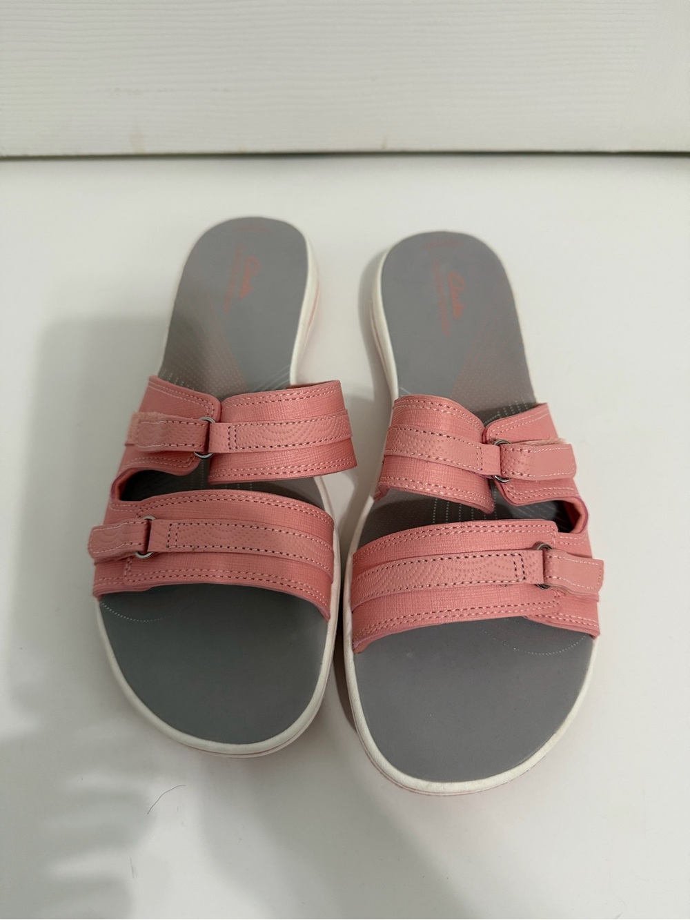 Clark’s pink cloud steppers sandals new women’s size 11 comfort slip on summer